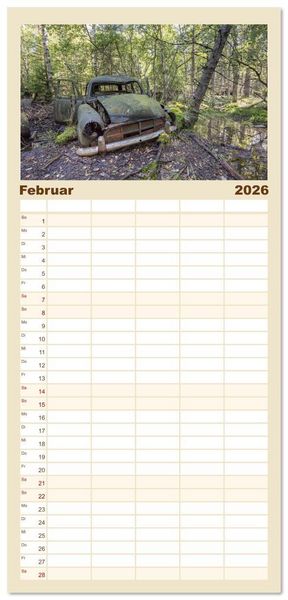 Produktbild: Familienplaner 2026 - Schweden - Die Highlights von Sm&aring;land bis zur Westk&uuml;ste mit 5 Spalten (Wandkalender, 21 x 45 cm) CALVENDO
