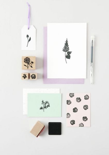 Produktbild: Stempelset Blumen , 9 Stempel