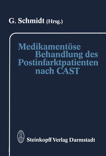 Produktbild: Medikament&ouml;se Behandlung des Postinfarktpatienten nach CAST