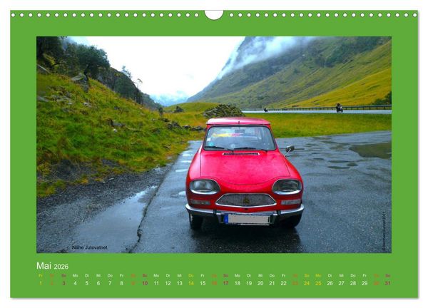 Produktbild: Abenteuer Citroen Ami 8 (Wandkalender 2026 DIN A3 quer), CALVENDO Monatskalender