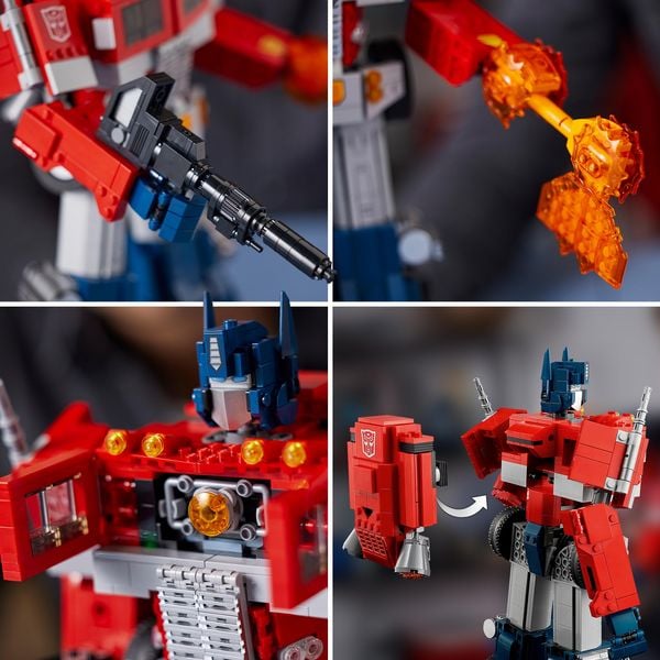 Produktbild: LEGO Icons 10302 Optimus Prime, Transformers 2-in-1 Set, LKW und Roboter
