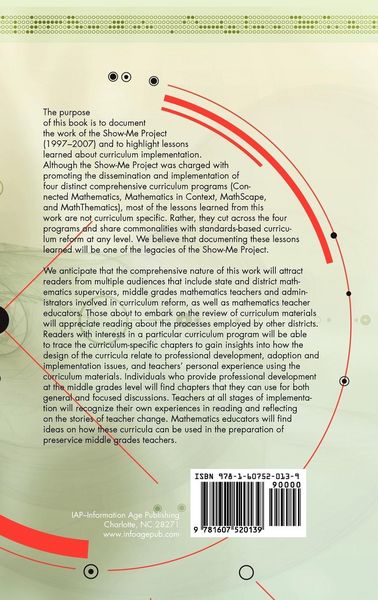 Produktbild: A Decade of Middle School Mathematics Curriculum Implementation