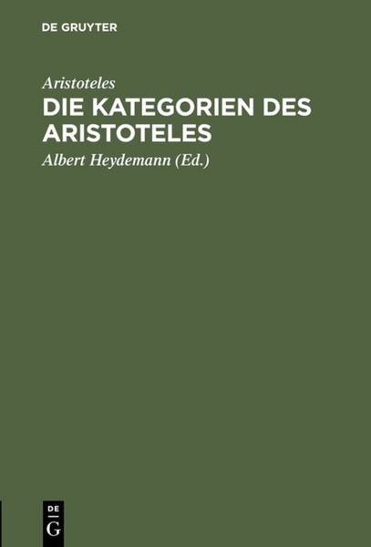 Produktbild: Die Kategorien des Aristoteles