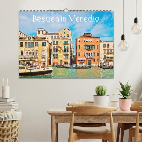 Produktbild: Besuch in Venedig (Wandkalender 2026 DIN A2 quer), CALVENDO Monatskalender