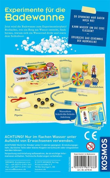 Produktbild: Experimente f&uuml;r die Badewanne