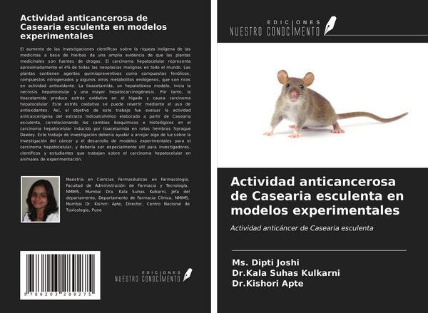 Produktbild: Actividad anticancerosa de Casearia esculenta en modelos experimentales
