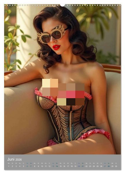 Produktbild: Pinup-Diven (hochwertiger Premium Wandkalender 2026 DIN A2 hoch), Kunstdruck in Hochglanz