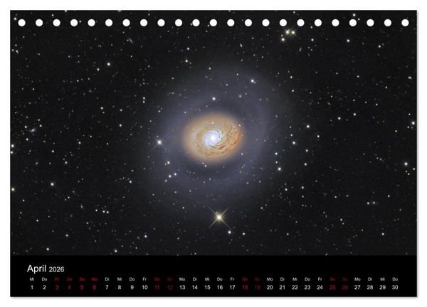 Produktbild: Beeindruckendes Universum (Tischkalender 2026 DIN A5 quer), CALVENDO Monatskalender