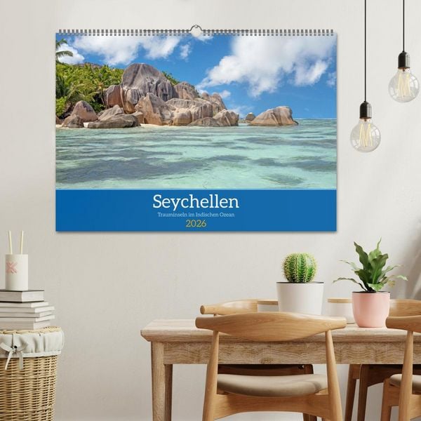 Produktbild: Seychellen - Trauminseln im Indischen Ozean (Wandkalender 2026 DIN A2 quer), CALVENDO Monatskalender
