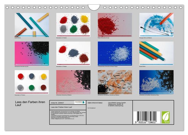 Produktbild: Lass den Farben ihren Lauf (Wandkalender 2026 DIN A4 quer), CALVENDO Monatskalender