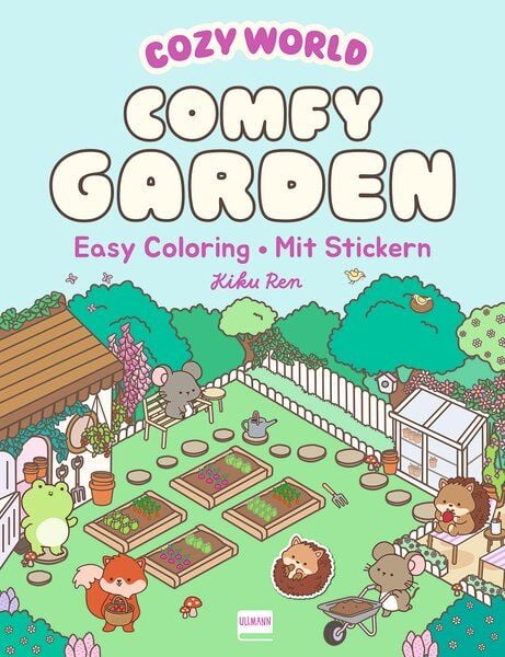 Cozy World - Comfy Garden (mit Stickern), Taschenbuch von , Ullmann Medien, 978-3-7415-2878-1