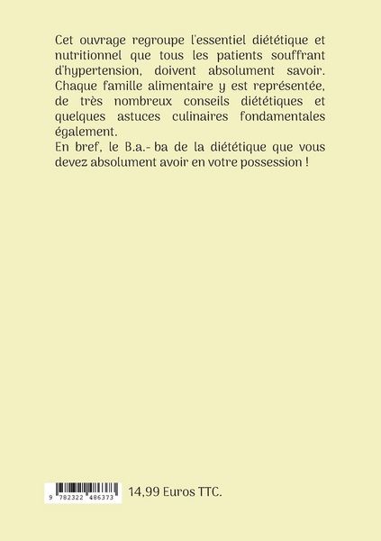 Produktbild: Le b.a.-ba de la di&eacute;t&eacute;tique pour l'hypertension