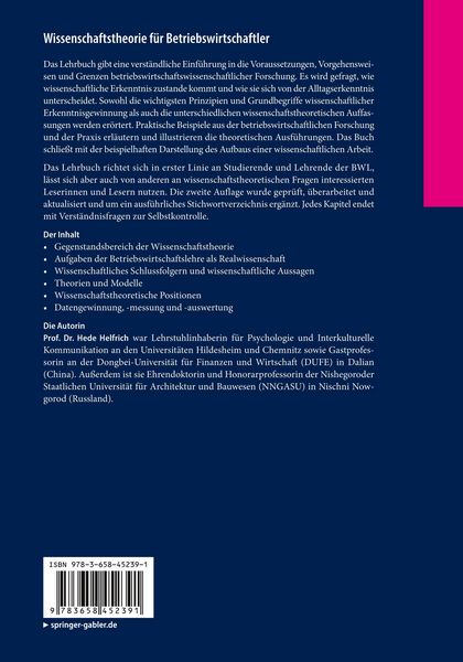 Produktbild: Wissenschaftstheorie f&uuml;r Betriebswirtschaftler