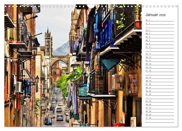 Produktbild: Sizilien - Insel zwischen zwei Kontinenten (Wandkalender 2026 DIN A3 quer), CALVENDO Monatskalender