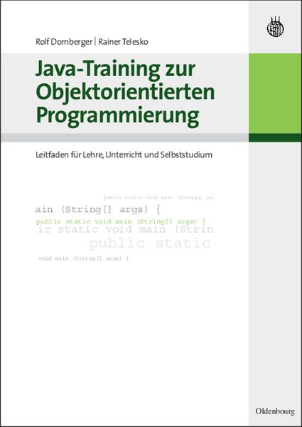 Produktbild: Java-Training zur Objektorientierten Programmierung