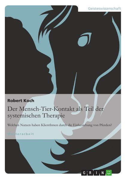 Produktbild: Der Mensch-Tier-Kontakt als Teil der systemischen Therapie