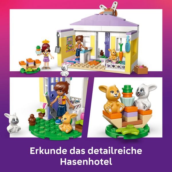 Produktbild: LEGO Friends 42679 Heartlake City Hasenhotel, Spielzeug mit Mini Puppen