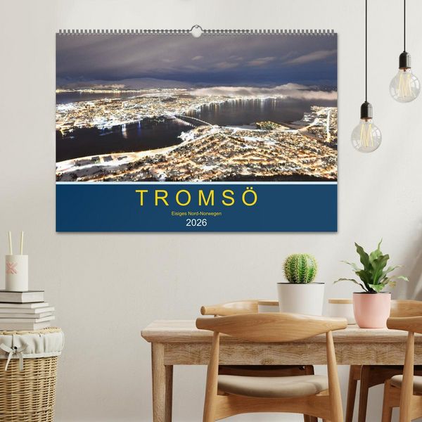 Produktbild: Troms&ouml;, eisiges Nord-Norwegen (Wandkalender 2026 DIN A2 quer), CALVENDO Monatskalender