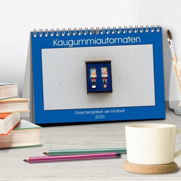 Produktbild: Kaugummiautomaten (Tischkalender 2026 DIN A5 quer), CALVENDO Monatskalender
