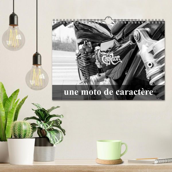 Produktbild: Une moto de caract&egrave;re (Calendrier mural 2026 DIN A4 vertical), CALVENDO calendrier mensuel