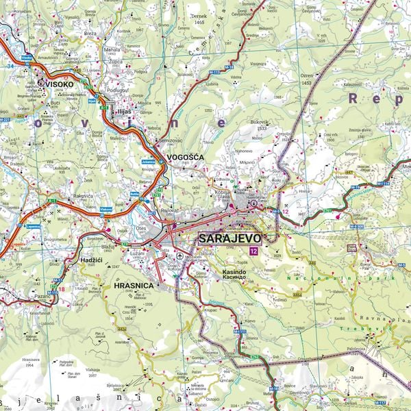 Produktbild: freytag & berndt Stra&szlig;enkarte Bosnien-Herzegowina 1:200.000