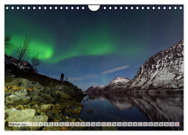 Produktbild: Aurora Borealis: Polarlichter in Norwegen (Wandkalender 2026 DIN A4 quer), CALVENDO Monatskalender
