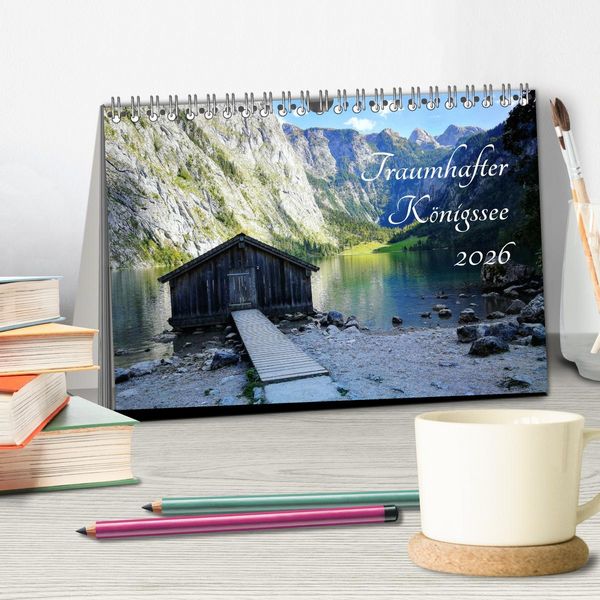 Produktbild: Traumhafter K&ouml;nigssee (Tischkalender 2026 DIN A5 quer), CALVENDO Monatskalender