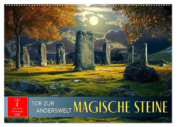 Produktbild: Magische Steine - Tor zur Anderswelt (Wandkalender 2026 DIN A2 quer), CALVENDO Monatskalender