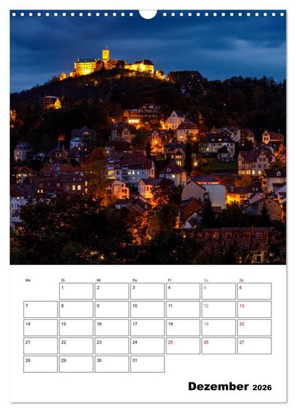 Produktbild: Historisches Eisenach (Wandkalender 2026 DIN A3 hoch), CALVENDO Monatskalender
