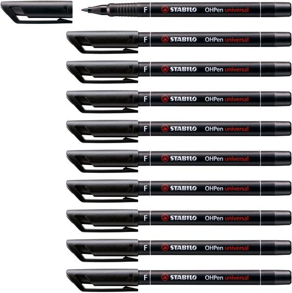 Produktbild: STABILO Folienstift OHPen F 0,7mm permanent schwarz