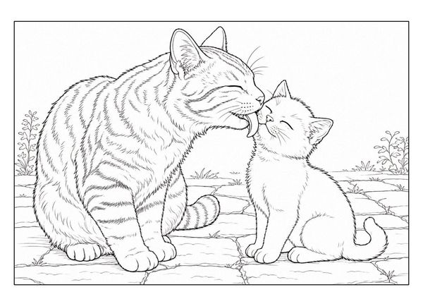 Produktbild: Katzen Malbuch f&uuml;r Kinder ab 8 Jahren und Erwachsene mit 50 detailreichen Ausmalmotiven