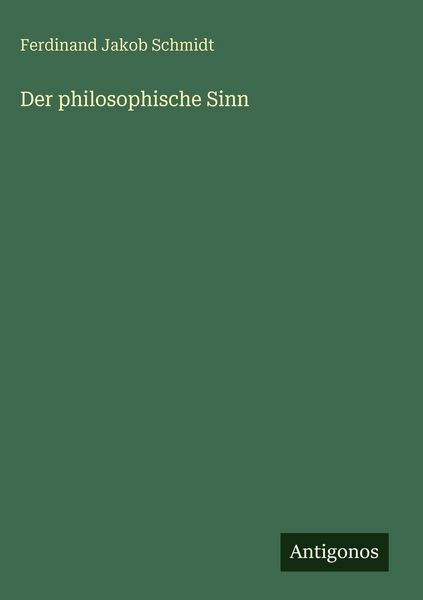 Produktbild: Der philosophische Sinn