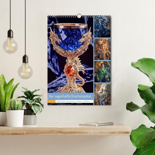 Produktbild: Der sagenhafte Drachenpokal (Wandkalender 2026 DIN A3 hoch), CALVENDO Monatskalender