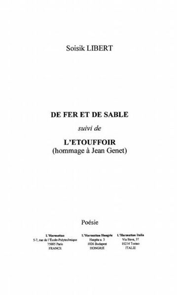 Produktbild: De fer et de sable
