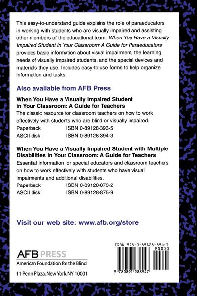 Produktbild: When You Have a Visually Impaired Student in Your Classroom