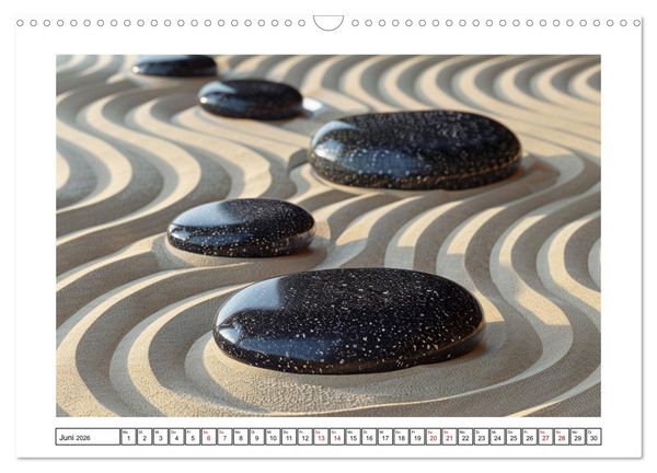 Produktbild: Augenmeditation im Zen Garten (Wandkalender 2026 DIN A3 quer), CALVENDO Monatskalender