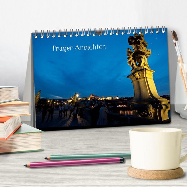 Produktbild: Prager Ansichten (Tischkalender 2026 DIN A5 quer), CALVENDO Monatskalender