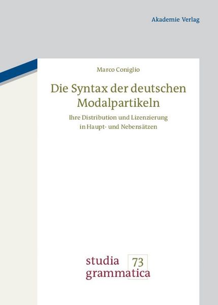 Produktbild: Die Syntax der deutschen Modalpartikeln