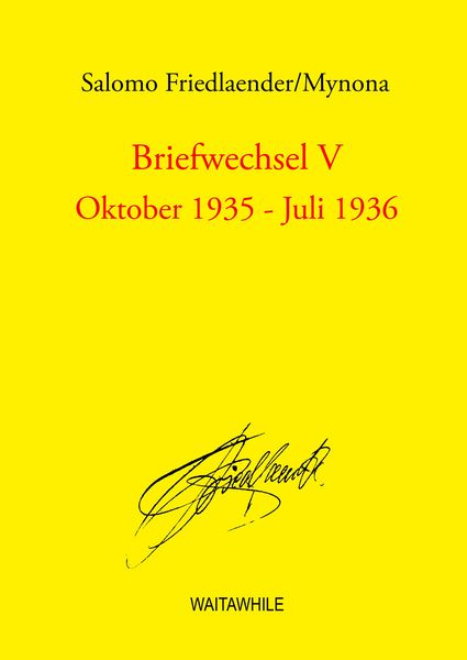 Produktbild: Briefwechsel V