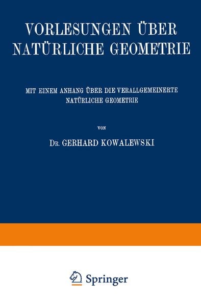 Produktbild: Vorlesungen &uuml;ber Nat&uuml;rliche Geometrie