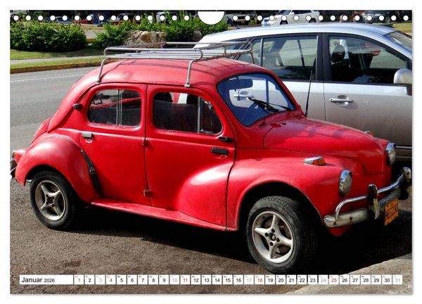 Produktbild: RENAULT 4CV - Frankreichs K&auml;fer auf Kuba (Wandkalender 2026 DIN A4 quer), CALVENDO Monatskalender