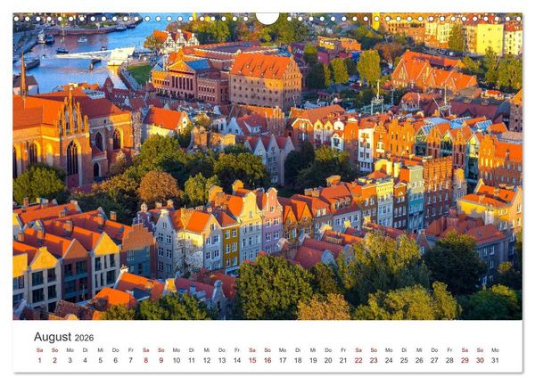 Produktbild: Danzig - Die goldene Stadt an der Ostsee. (Wandkalender 2026 DIN A3 quer), CALVENDO Monatskalender