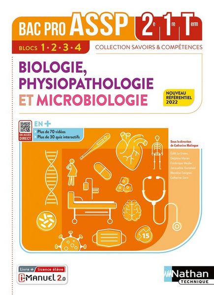 Produktbild: Biologie, physiopathologie et microbiologie, 2de, 1re, terminale