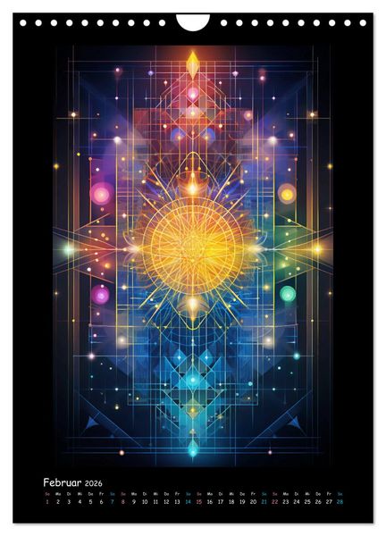 Produktbild: Fractale Mandalas (Wandkalender 2026 DIN A4 hoch), CALVENDO Monatskalender