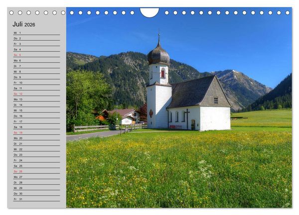 Produktbild: Tannheimer Tal (Wandkalender 2026 DIN A4 quer), CALVENDO Monatskalender