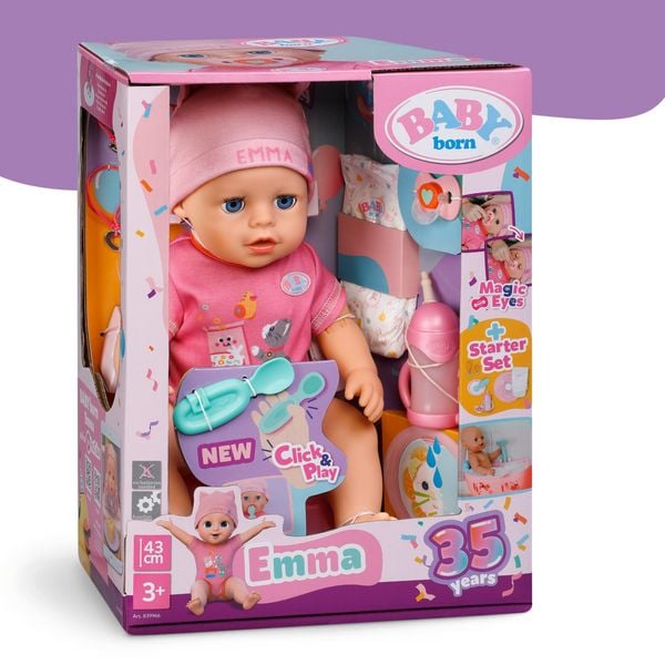 BABY born Emma Click & Play 43cm