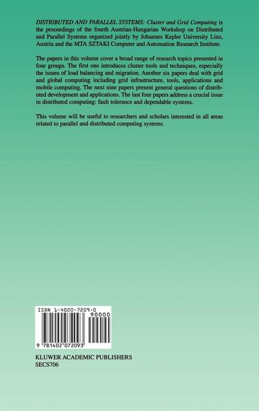 Produktbild: Distributed and Parallel Systems