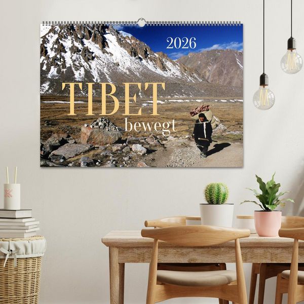 Produktbild: Tibet bewegt (Wandkalender 2026 DIN A2 quer), CALVENDO Monatskalender