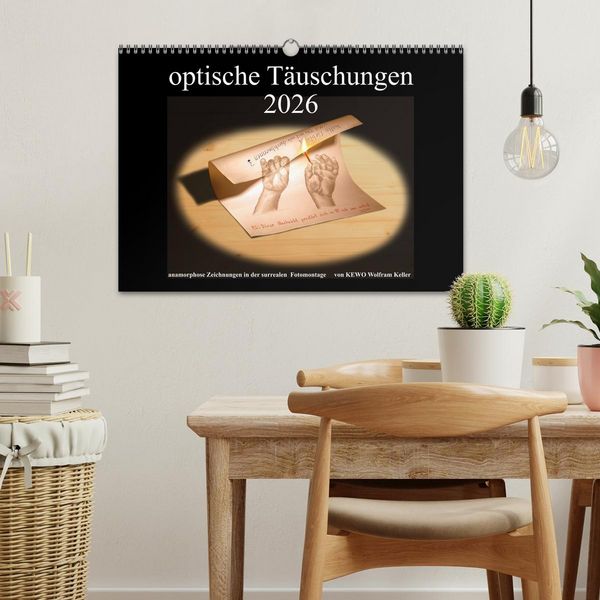 Produktbild: optische T&auml;uschungen 2026 (Wandkalender 2026 DIN A3 quer), CALVENDO Monatskalender