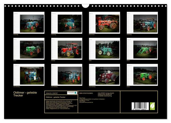 Produktbild: Oldtimer - geliebte Trecker (Wandkalender 2026 DIN A3 quer), CALVENDO Monatskalender